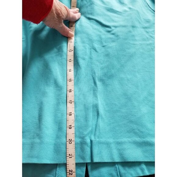 GRACE ELEMENTS Knit Pencil Skirt Turquoise Blue Women’s SZ 31" Waist - Picture 7 of 8